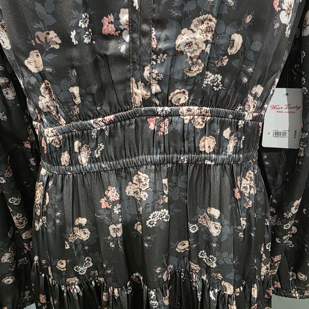 Lucky Brand.Long sleeve floral midi dress - Picture 11 of 11